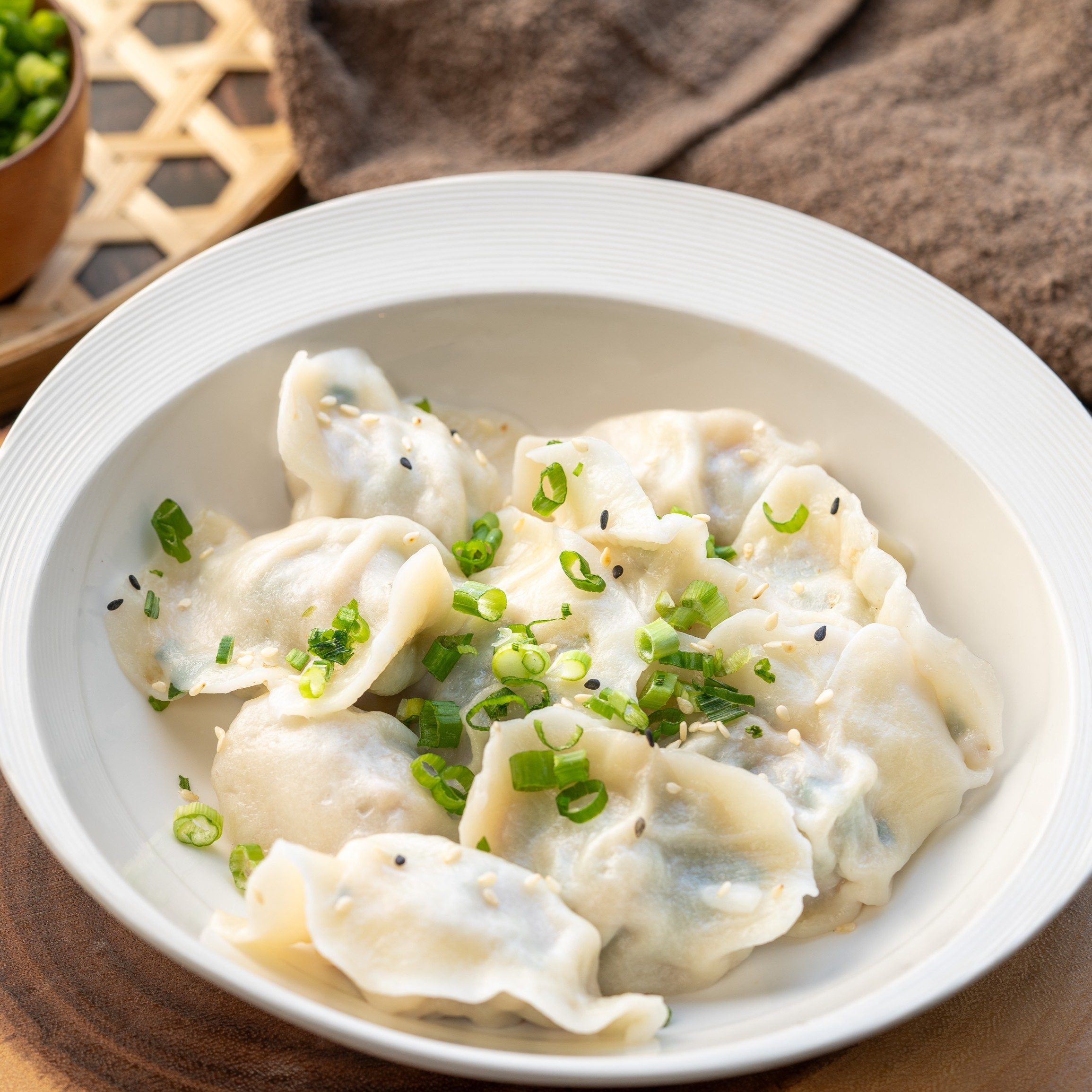 Boiled Pork & Chive Dumplings