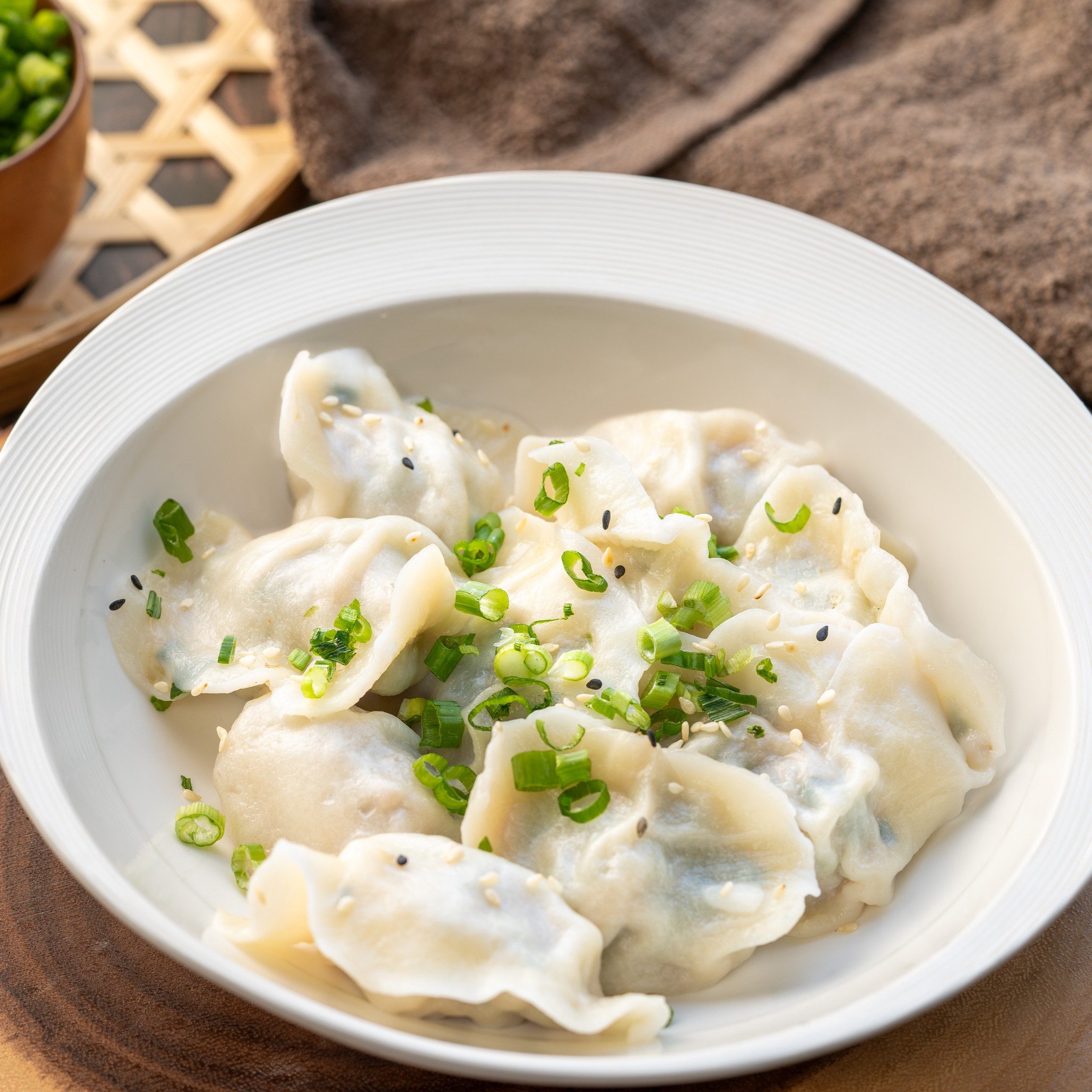 Boiled Pork & Chive Dumplings