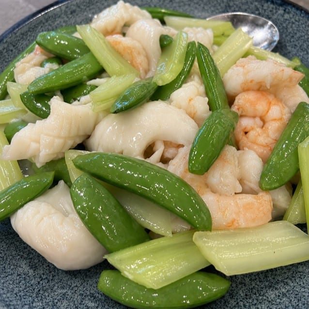 Stir-Fried Three Delicacies.