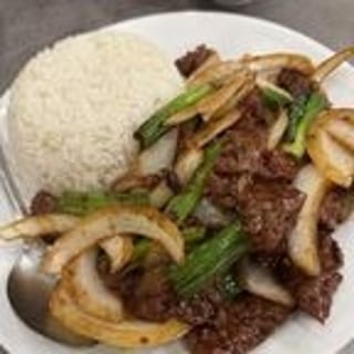 Mongolian Beef Over Rice