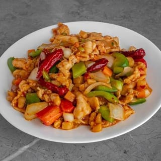 Kung Pao Chicken over Rice
